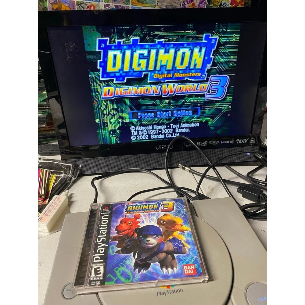 Digimon World 3 PS1 PlayStation 1 CIB Complete Manual Tested Authentic